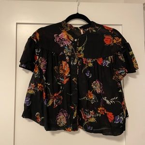 Free people cropped shirt